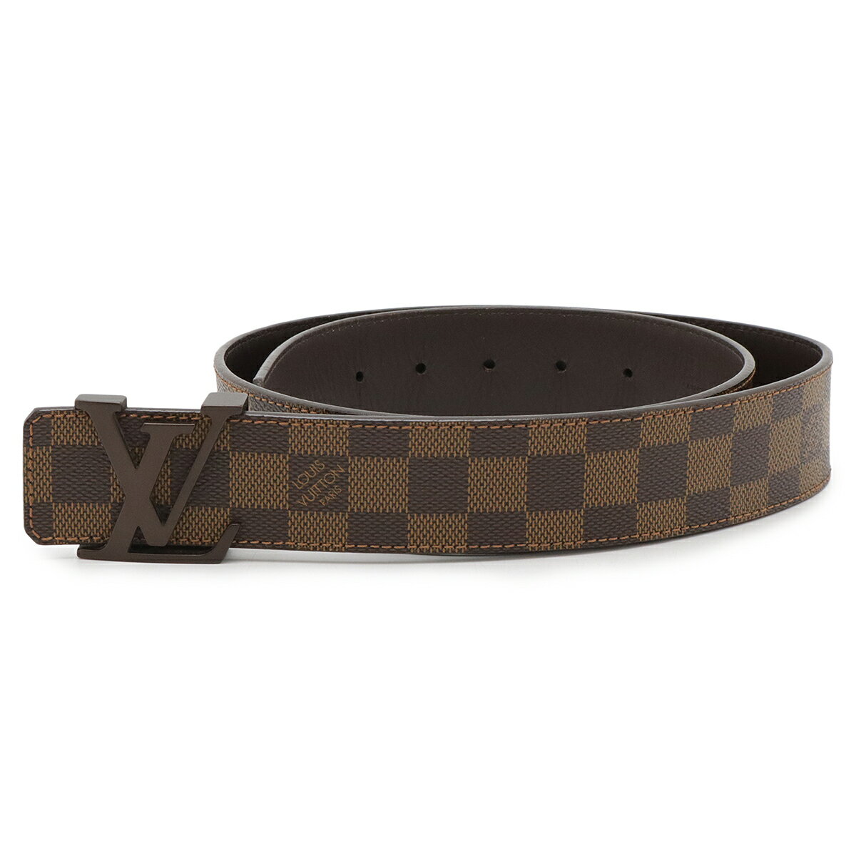 LOUIS VUITTON ルイ ヴィトン ダミエ サンチュール LV イニシアル 40MM ベルト メンズ #90 M9807U 【中古】