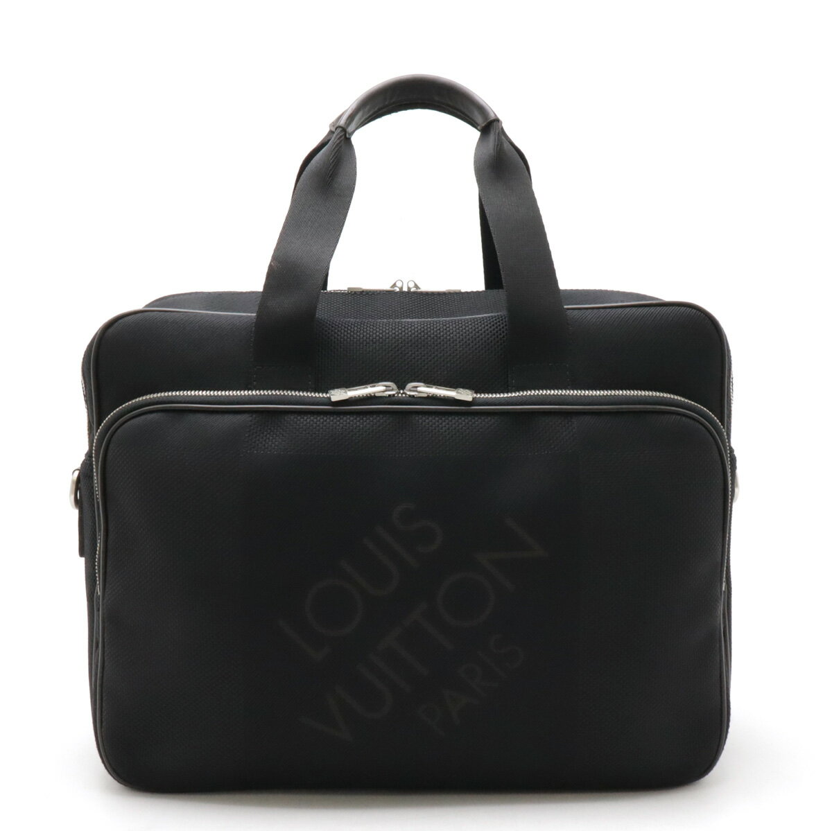 LOUIS VUITTON ルイ ヴィトン ダミエジェアン アソシエGM ビジネスバッグ ブリーフケース ノワール ブラック ストラップ欠品 N58034 【中古】