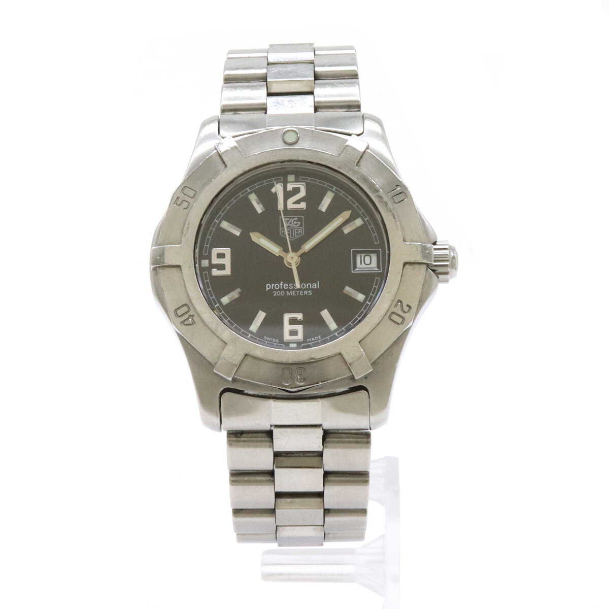 TAG Heuer タグ ホイヤー プロフェッショナル 2000シリーズ ブラック文字盤 SS ボー ...