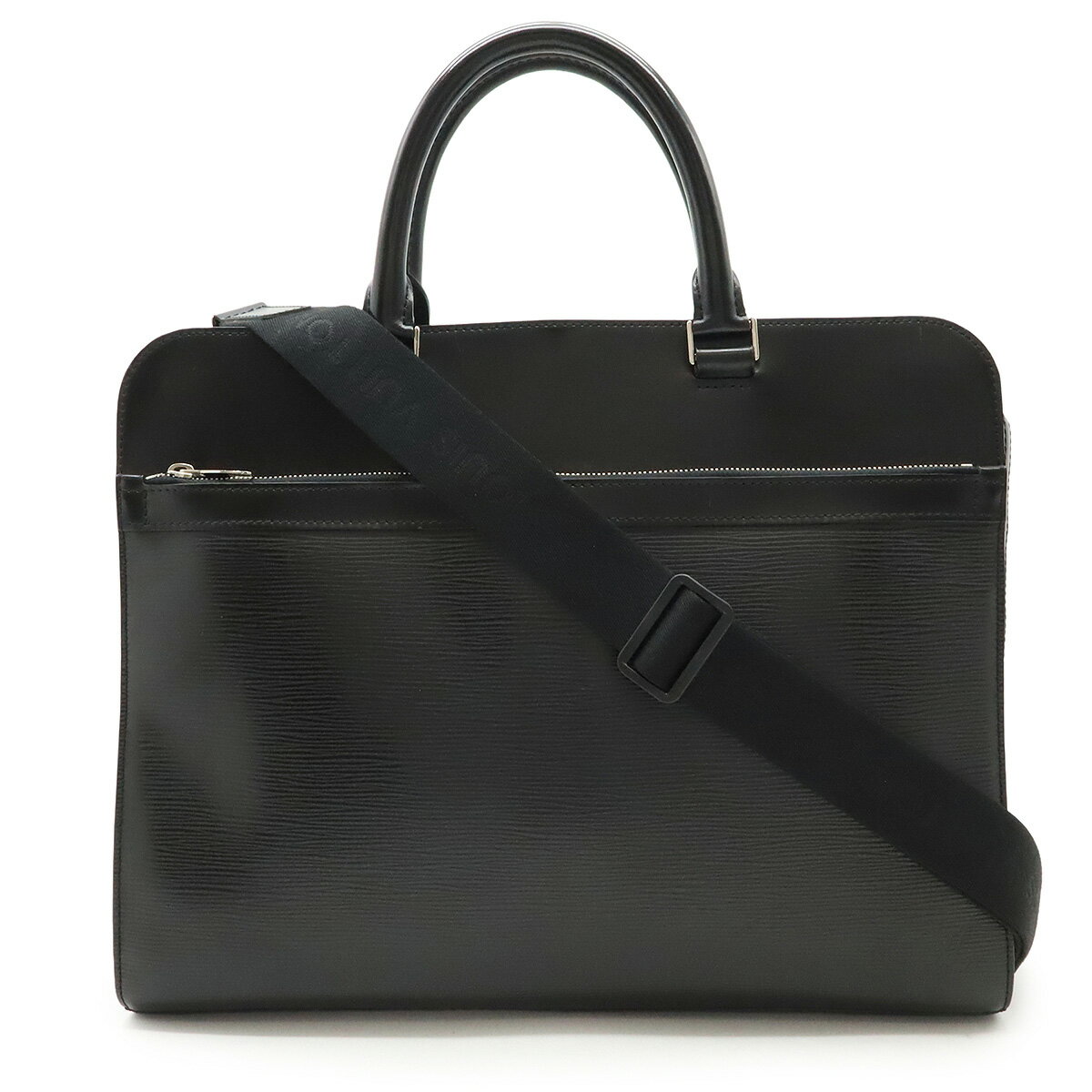 LOUIS VUITTON ルイ ヴィトン エピ バサーノMM ビジネスバッグ ブリーフケース 書類カバン 2WAY ショルダーバッグ レザー ノワール ブラック M54032 【中古】