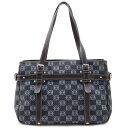 LOEWE ロエベ アナグラム トートバッグ ショルダーバッグ セミショルダー PVC レザー ネイビー 紺 ライトブルー 水色 ダークブラウン ポーチ欠品 【...