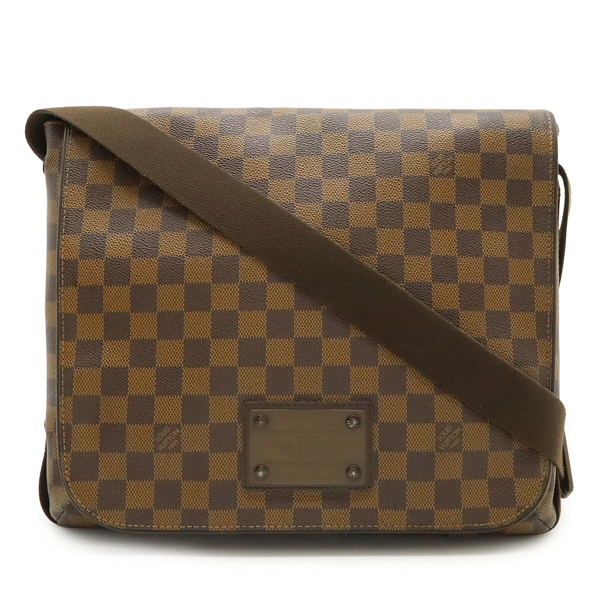 樂天商城 - LOUIS VUITTON ルイ ヴィトン ダミエ ブルックリンMM ショルダーバッグ メッセンジャーバッグ 斜め掛け N51211 【中古】