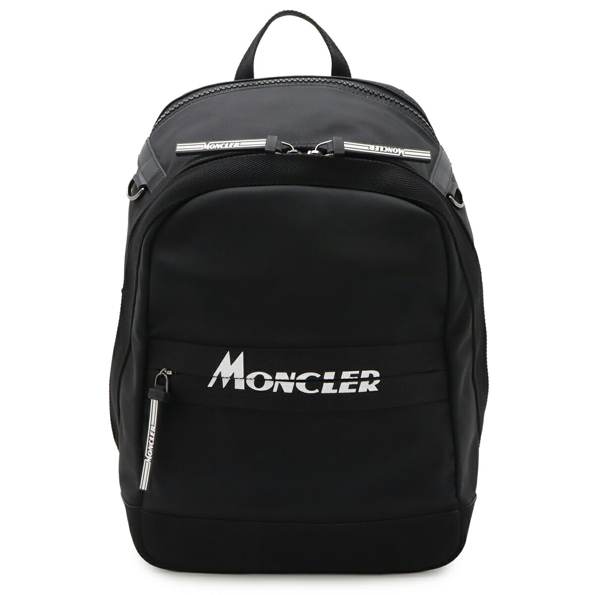 Rakuten - MONCLER モンクレール GIMONT バックパック リュックサック デイパック ナイロンキャンバス スエード ブラック 黒 シルバー金具 【中古】