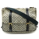 LOUIS VUITTON ルイ ヴィトン モノグラムミニ サックママン ショルダーバッグ マザーズバッグ 斜め掛け ブルー M42350 【中古】
