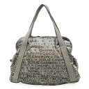 CHANEL シャネル アンリミテッド ロゴ トートバッグ ショルダーバッグ ショルダートート セミショルダー 肩掛け ナイロン シルバー A46114 【中古】