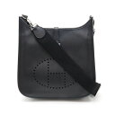 HERMES エルメス エヴリン3 PM エブリンIII ショルダーバッグ ヴォーエプソン レザー ブラック 黒 シルバー金具 □L刻印 【中古】