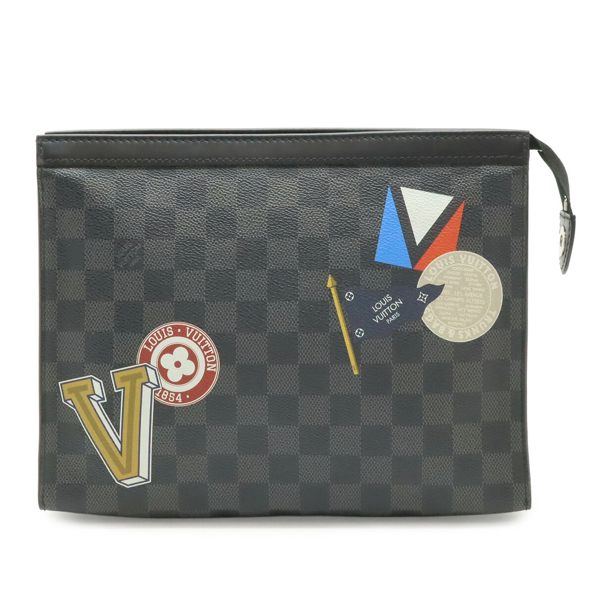 LOUIS VUITTON ルイ ヴィトン ダミエグラフィット ポシェット ヴォワヤージュMM セカンドバッグ クラッチバッグ N41696 【中古】