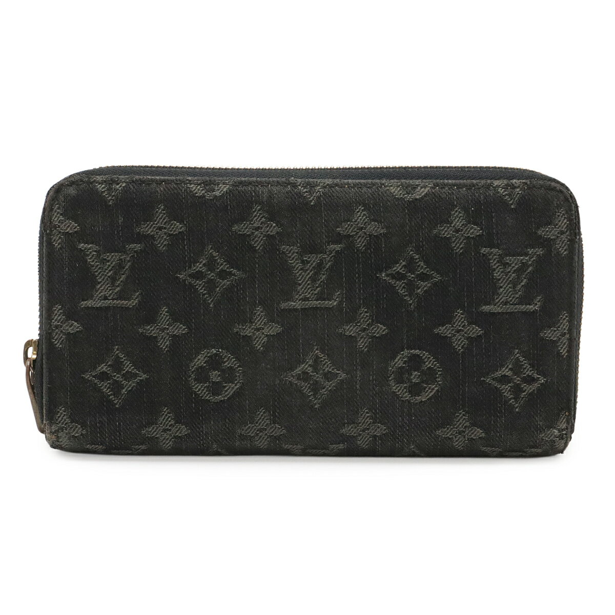 Rakuten - LOUIS VUITTON ルイ ヴィトン モノグラムデニム ジッピーウォレット ラウンドファスナー 長財布 ノワール 黒 ブラック M95614 【中古】