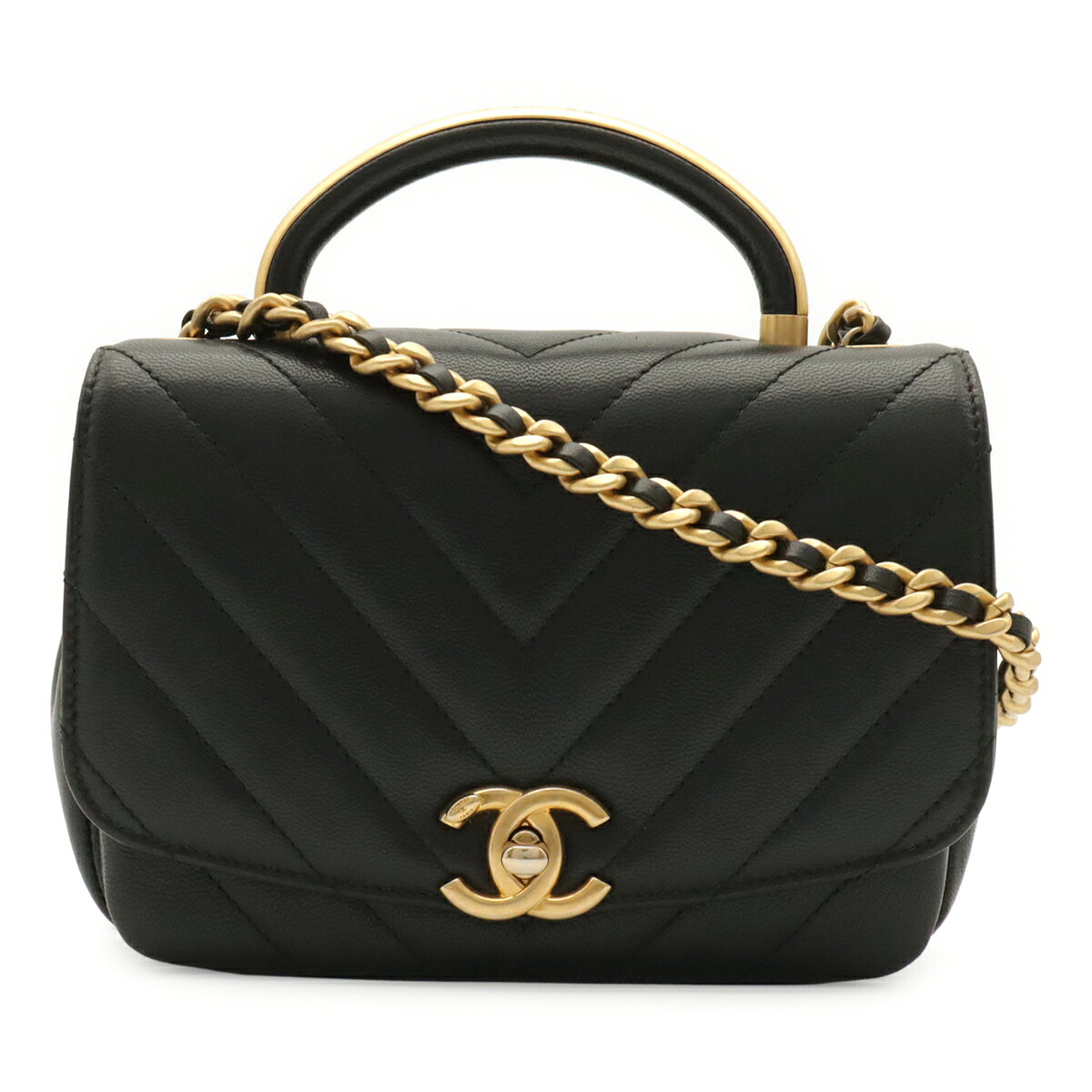 楽天市場】CHANEL シャネル Vステッチ シェブロン ココマーク トップ