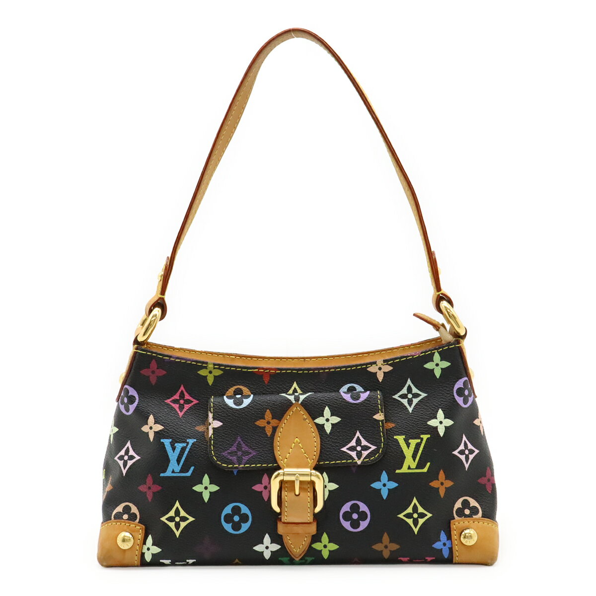 Rakuten - LOUIS VUITTON ルイ ヴィトン モノグラムマルチカラー エライザ ショルダーバッグ ハンドバッグ ノワール 黒 ブラック M40099 【中古】