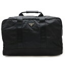 PRADA プラダ ボストンバッグ トラベルバッグ 旅行カバン ショルダーバッグ ナイロン レザー NERO ブラック 黒 ショルダー欠品 V70S 【中古】