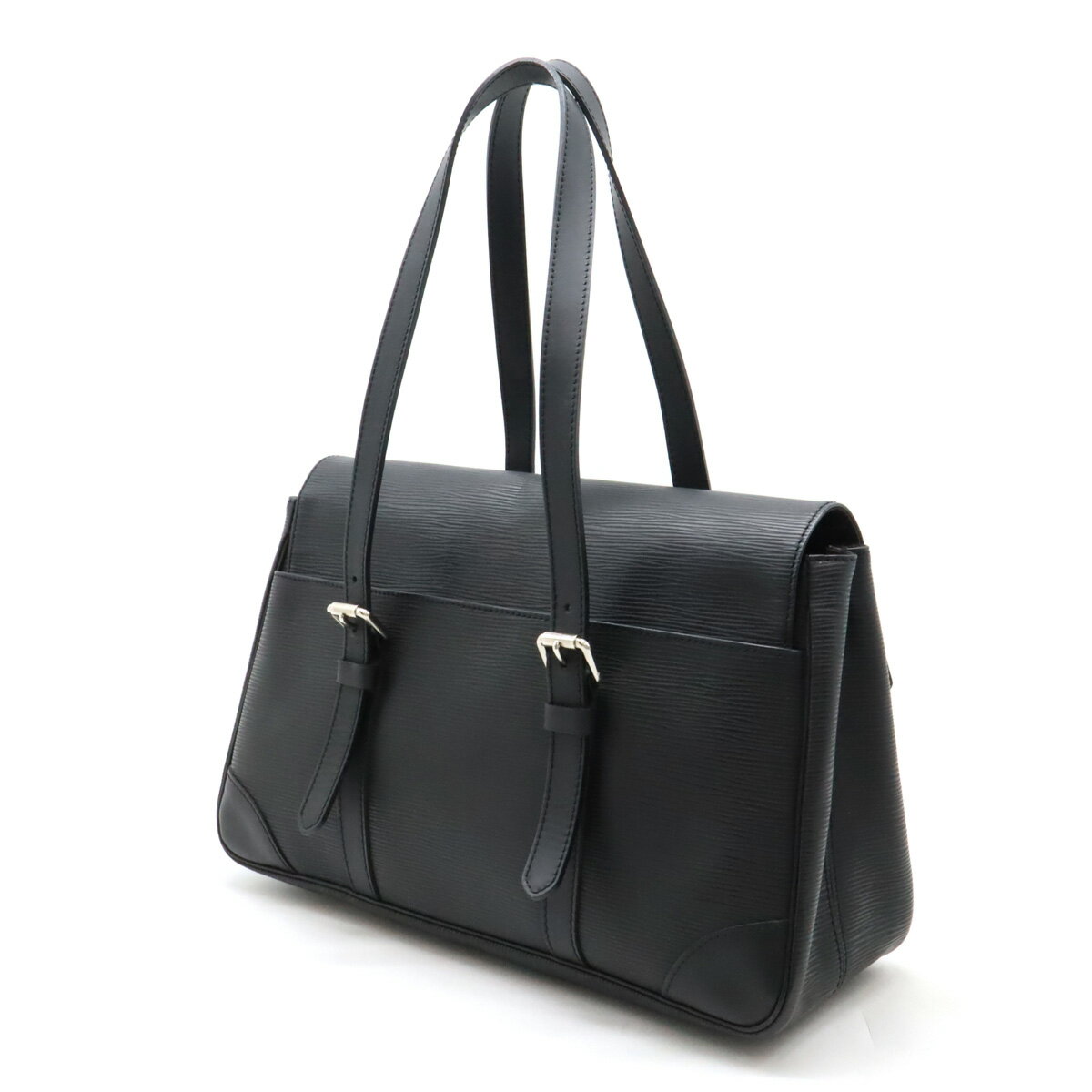 【バッグ】LOUIS VUITTON ルイ ヴィトン エピ セギュールMM ショルダーバッグ 肩掛け レザー ノワール 黒 ブラック シルバー金具 M58862 【中古】