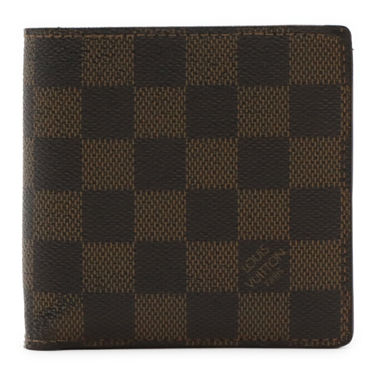 LOUIS VUITTON ルイ ヴィトン ダミエ ポルトフォイユ マルコ 2つ折財布 二つ折り財布 ...