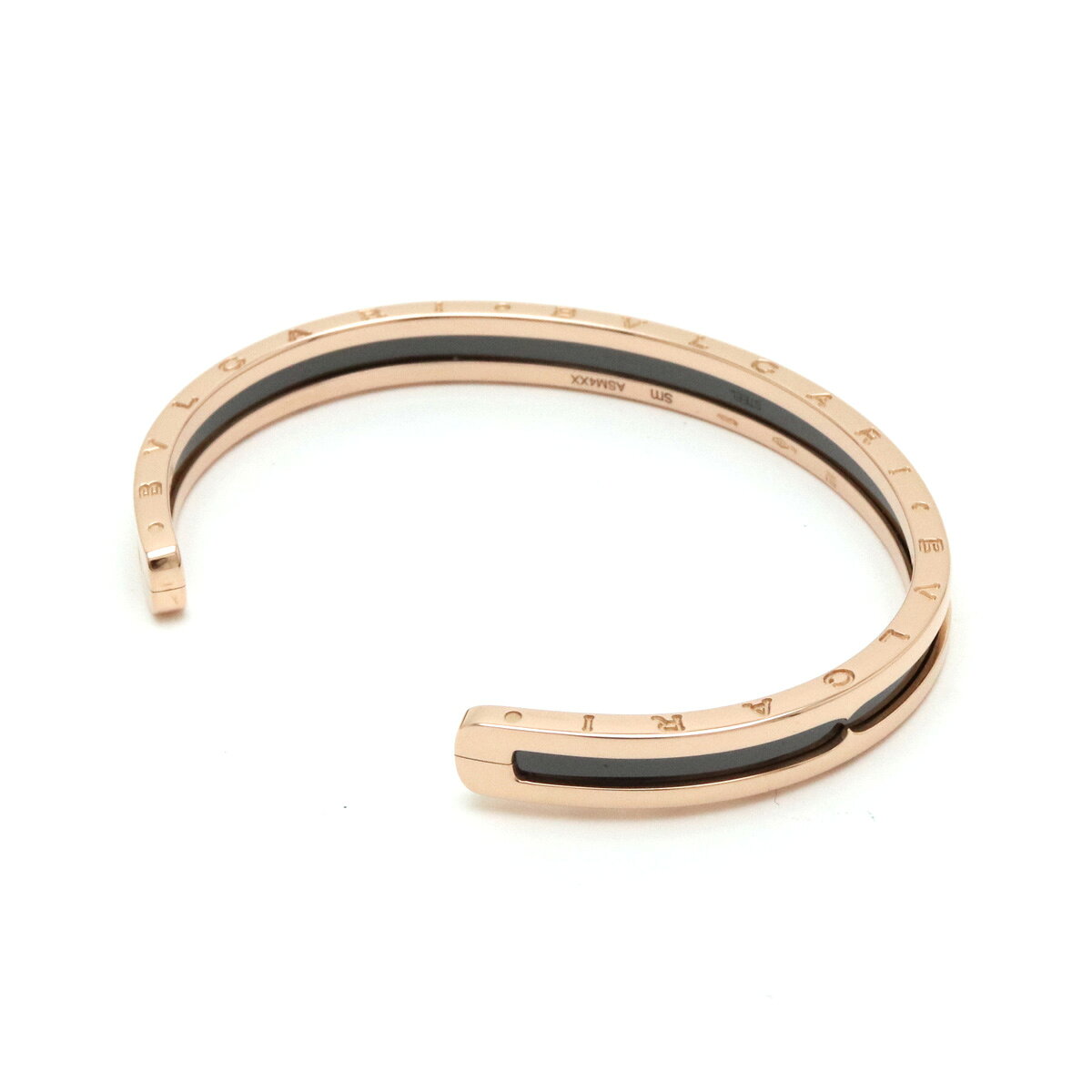 BVLGARI ブルガリ B.zero1 B-zero1 Bzero1 ビーゼロワン バングル ブレスレット K18PG 750PG ピンクゴールド セラミック #SM 【中古】