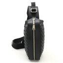 BOTTEGA VENETA ボッテガ ヴェネタ イントレチャート クラシック ハイドロロジー ボディバッグ スリングバッグ レザー ブラック 黒 679918...