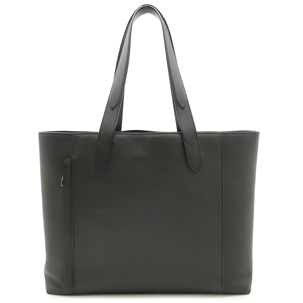 Rakuten - LOUIS VUITTON ルイ ヴィトン ダミエアンフィニ カバ ヴォワヤージュ トートバッグ ショルダーバッグ レザー オニキス 黒 ブラック N41493 【中古】