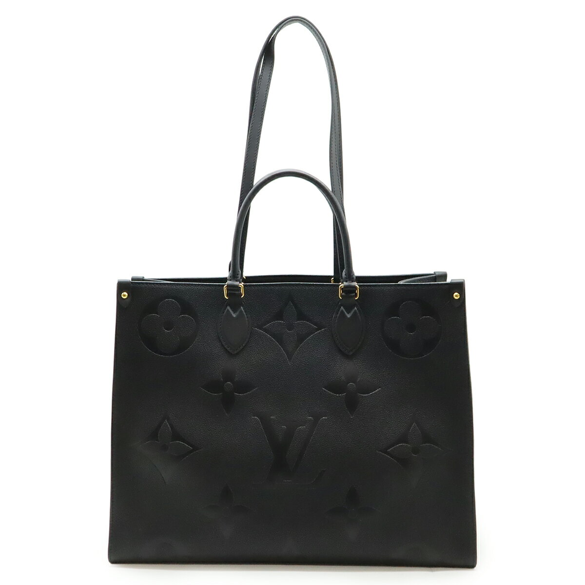 LOUIS VUITTON - LOUIS VUITTON ルイ ヴィトン モノグラムアンプラント オンザゴーGM トートバッグ ラージトート ショルダーバッグ 2WAY ノワール ブラック M44925 【中古】