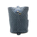 LOUIS VUITTON ルイ ヴィトン モノグラムデニム チョーク バックパック リュックサック ショルダーバッグ ネイビー 紺 M44617 【中古】