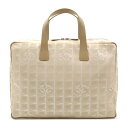 CHANEL シャネル ニュートラベルライン ビジネスバッグ ブリーフケース 書類カバン パソコンケース ナイロンジャガード ベージュ A15974 【中古】