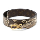 LOUIS VUITTON ルイ ヴィトン モノグラム パイソン ショルダーストラップ ショルダーのみ ベージュ ブラウン J02308 【中古】