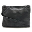BOTTEGA VENETA ボッテガ ヴェネタ ボッテガベネタ イントレチャート ショルダーバッグ メッセンジャーバッグ 斜め掛け ブラック 黒 113038...