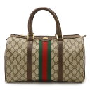 GUCCI グッチ オールドグッチ GGプラス シェリーライン ハンドバッグ ミニボストンバッグ PVC レザー ベージュ ブラウン 012.3842.58 【中古】(4)