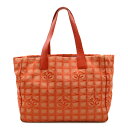 CHANEL シャネル ニュートラベルライン Newトラベルライン トートMM トートバッグ ショルダーバッグ ナイロン レッド 赤 シルバー金具 A15991 【中古】