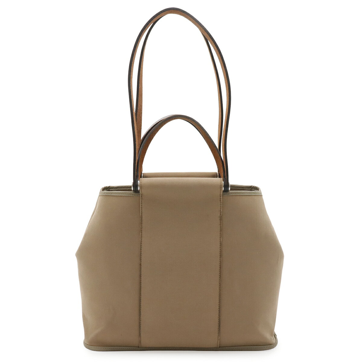 Rakuten - HERMES エルメス カバックPM トートバッグ ハンドバッグ 2WAY ショルダーバッグ 肩掛け トワルオフィシエ レザー モカベージュ □O刻印 【中古】