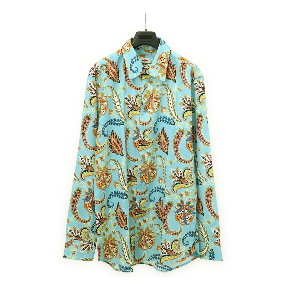 ETRO ���ȥ� Y����� �磻����� Ĺµ����� �ڥ����꡼�� ���� ���åȥ�100% ��100% �饤�ȥ֥롼 �忧 �ޥ�����顼 #43 �����ȥ�å��� ...