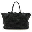 BOTTEGA VENETA ボッテガ ヴェネタ ボッテガベネタ イントレチャート カバMM トートバッグ ラージトート レザー ブラック 黒 ポーチ欠品 11...