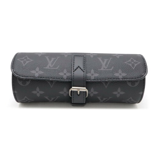 LOUIS VUITTON ルイ ヴィトン モノグラムエクリプス エテュイ 3モントル 3本用ウォッチケース 時計ケース 筒型 マルチポーチ M43385 【中古】 LOUIS VUITTON ルイ ヴィトン モノグラムエクリプス エテュイ 3モントル 3本用ウォッチケース 時計ケース 筒型 マルチポーチ M43385 【中古】