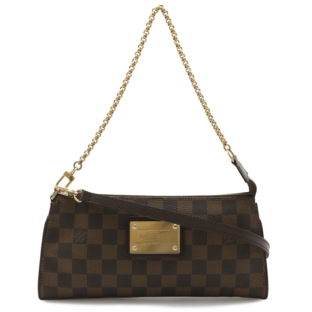 LOUIS VUITTON ルイ ヴィトン ダミエ ソフィ アクセサリーポーチ チェーンストラップ 2WAY ショルダーバッグ 斜め掛け N51135 【中古】