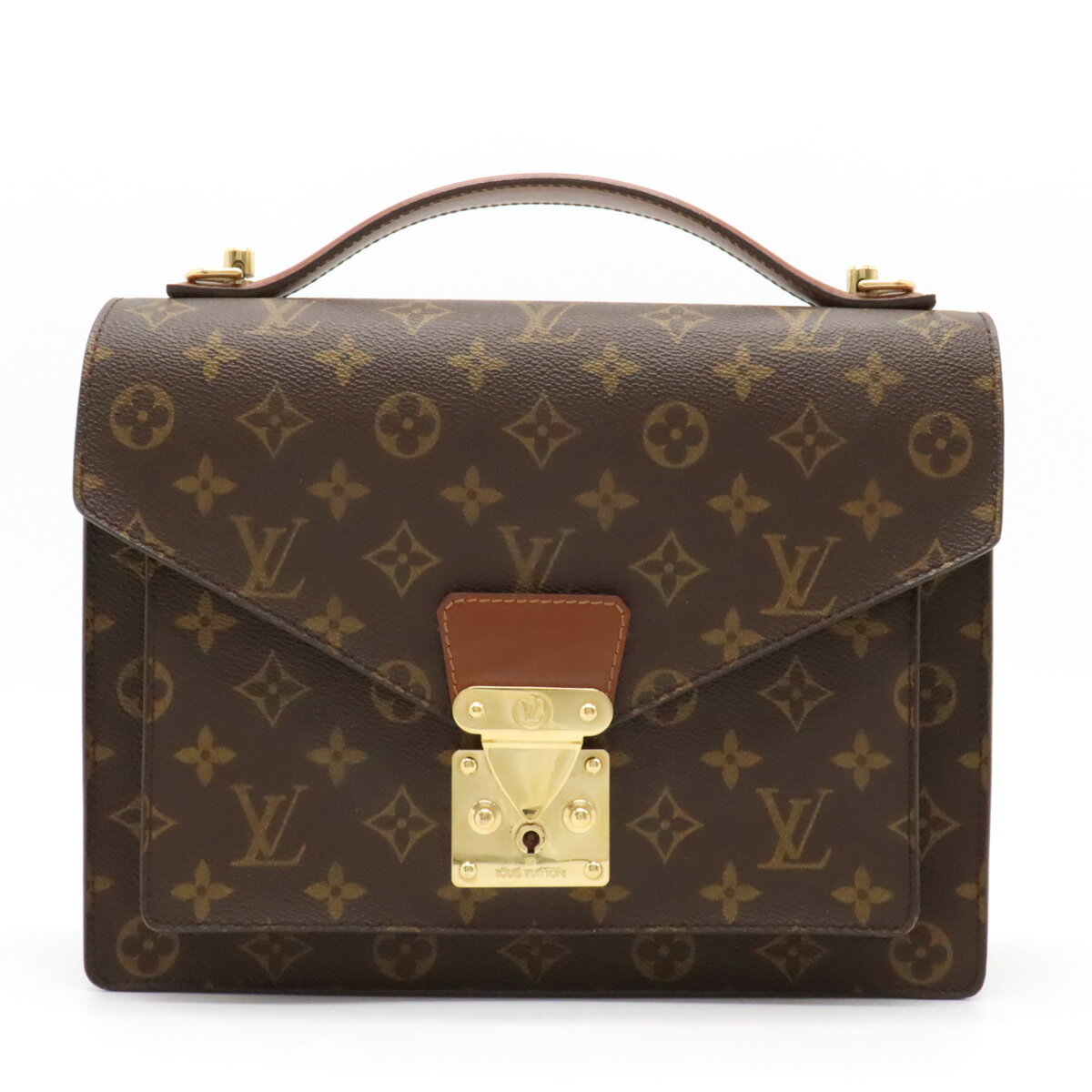 【バッグ】LOUIS VUITTON ルイ ヴィトン モノグラム モンソー28 セカンドバッグ ハンドバッグ ビジネスバッグ M51185 【中古】