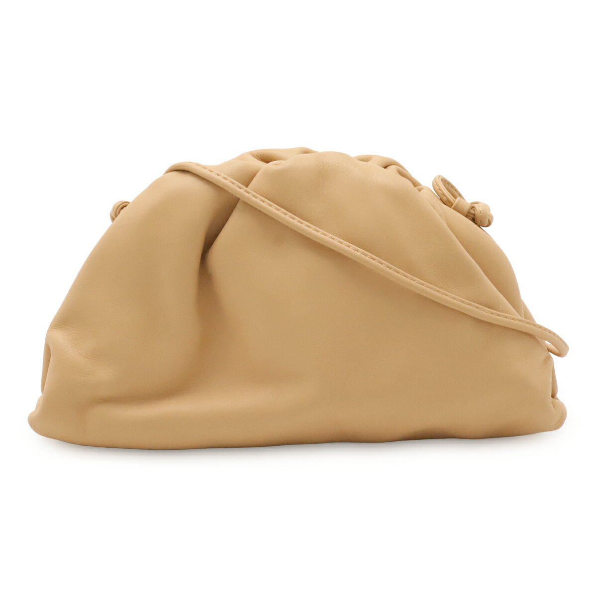 Rakuten - BOTTEGA VENETA ボッテガ ヴェネタ ザ ポーチ 20 ショルダーバッグ ポシェット ミニバッグ 斜め掛け 2WAY クラッチバッグ レザー ベージュ 585852 【中古】