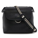 FENDI フェンディ バック トゥ スクール リュックサック バックパック チェーンショルダーバッグ 2WAY レザー ブラック 黒 シルバー金具 8BZ04...