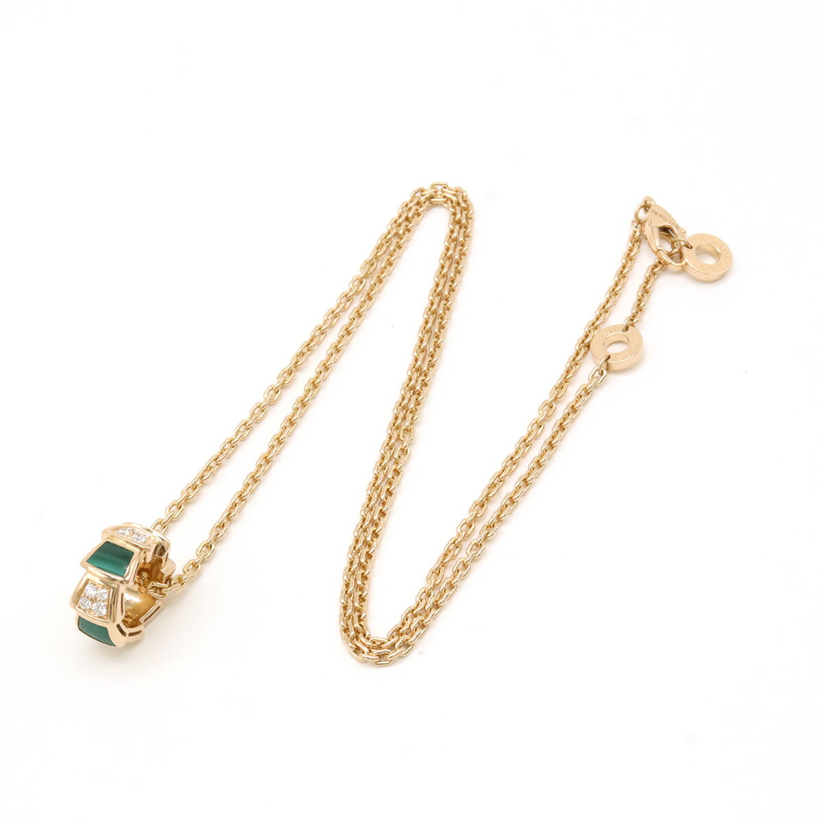 BVLGARI ブルガリ セルペンティ ヴァイパー ネックレス ペンダント K18PG 750PG ピ...