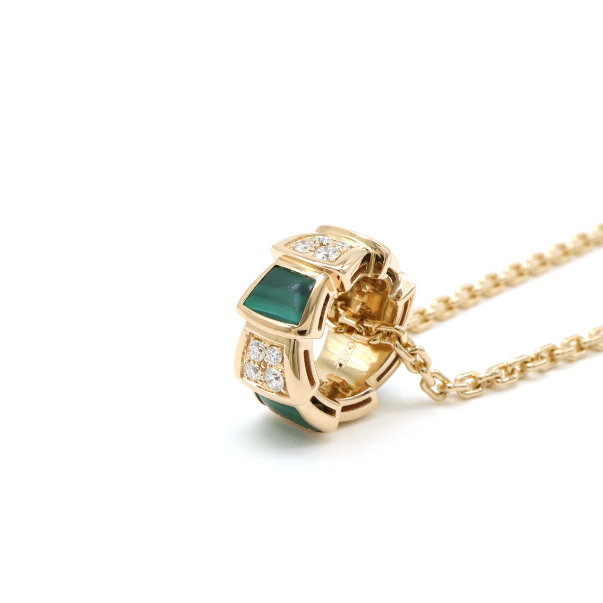 BVLGARI ブルガリ セルペンティ ヴァイパー ネックレス ペンダント K18PG 750PG ピ...