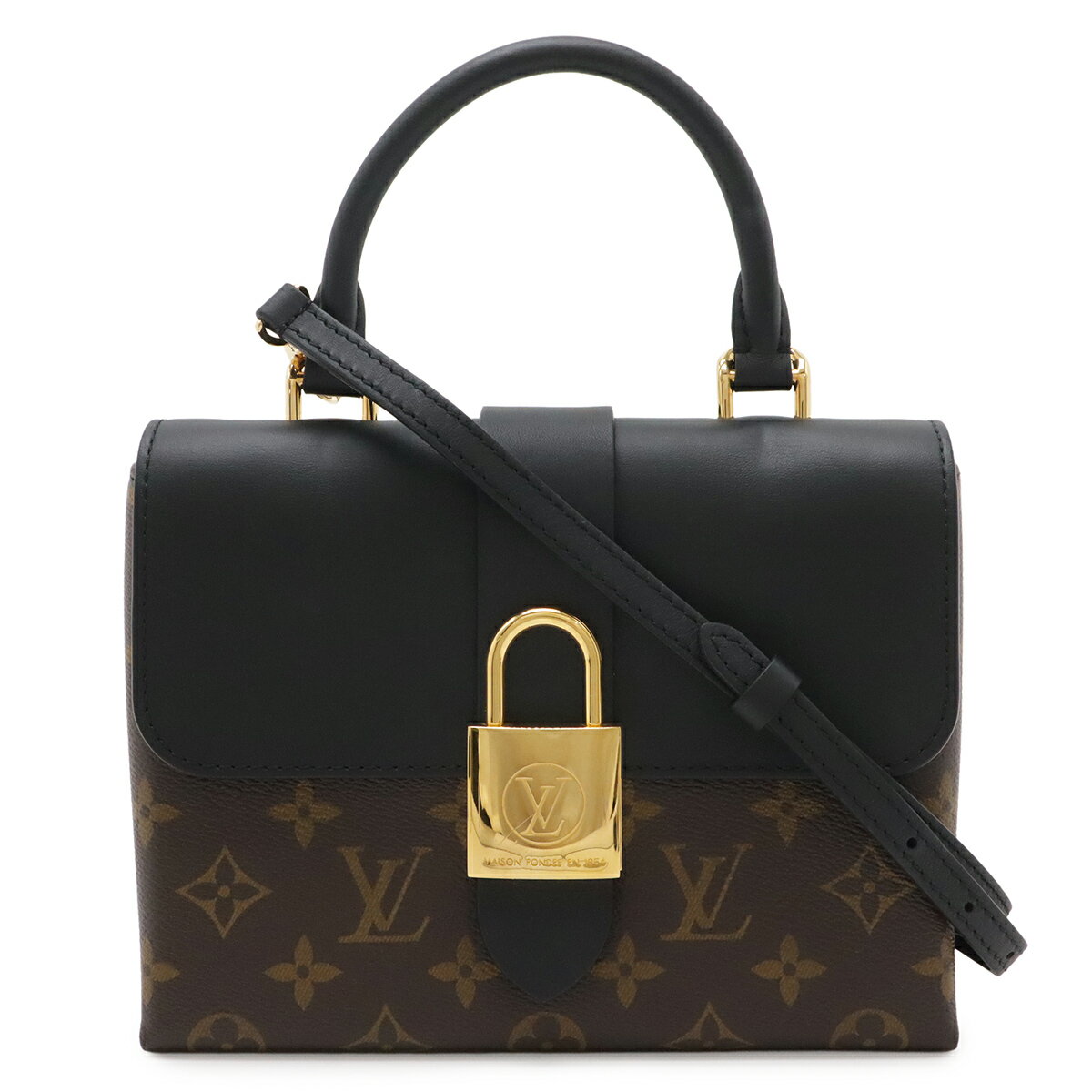 乐天商城 - LOUIS VUITTON ルイ ヴィトン モノグラム ロッキー BB ハンドバッグ ミニバッグ 2WAY ショルダーバッグ 斜め掛け ノワール 黒 ブラック M44141 【中古】