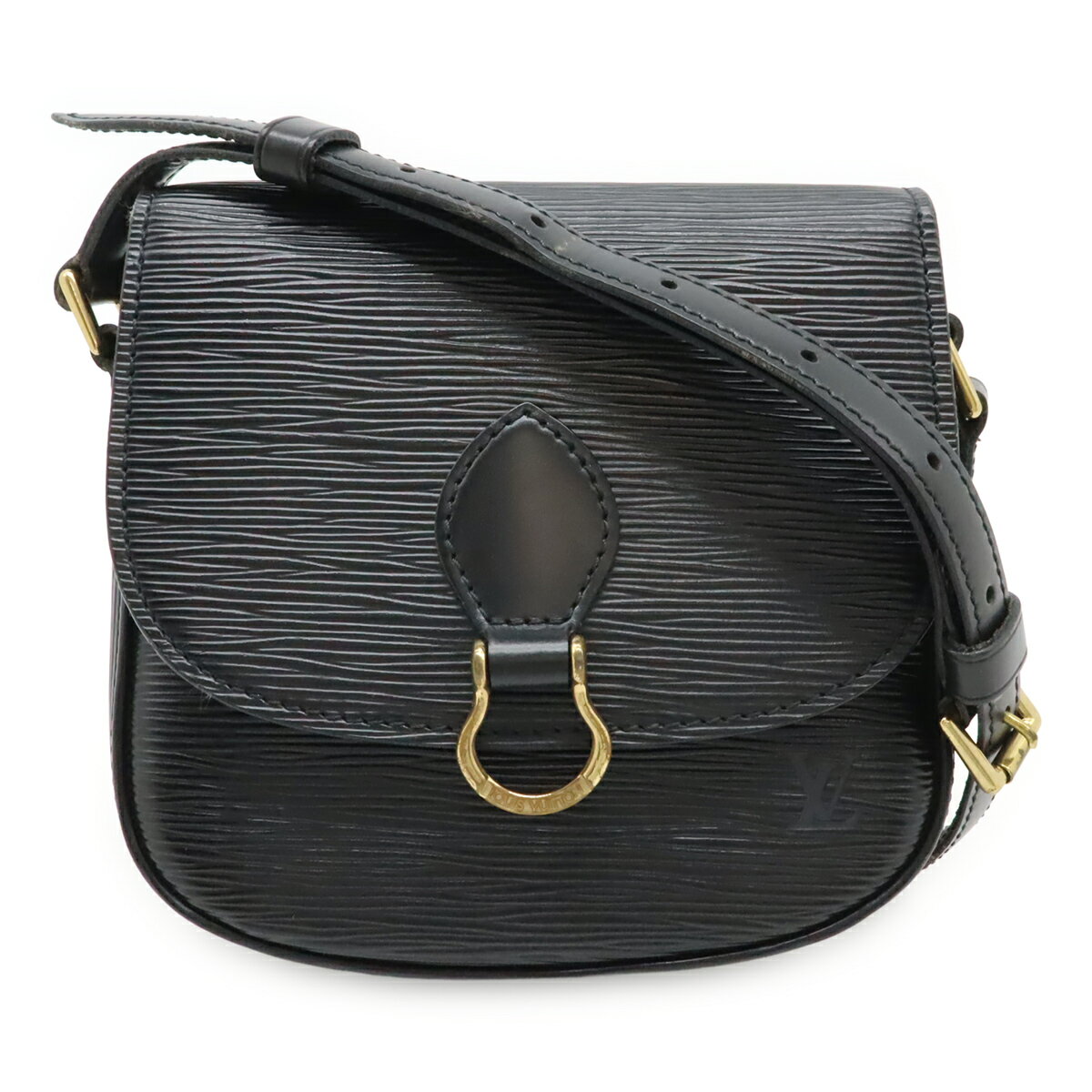 乐天商城 - LOUIS VUITTON ルイ ヴィトン エピ ミニサンクルー ショルダーバッグ ポシェット 斜め掛け レザー ノワール 黒 ブラック ゴールド金具 M52212 【中古】
