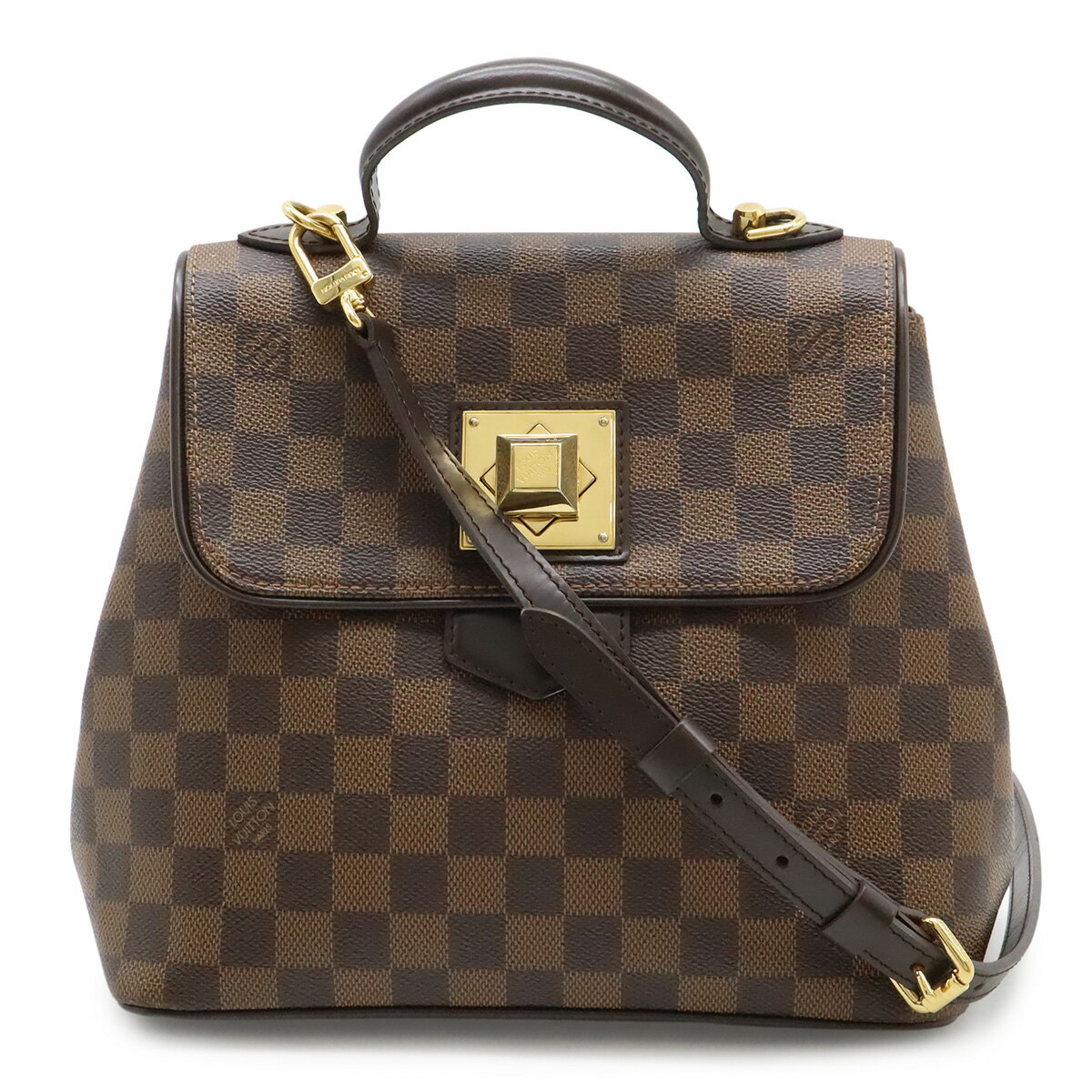 乐天商城 - LOUIS VUITTON ルイ ヴィトン ダミエ ベルガモPM ハンドバッグ 2WAY ショルダーバッグ N41167 【中古】