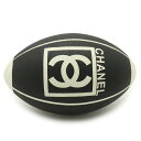 CHANEL シャネル スポーツライン ココマーク ラグビーボール 希少 レア ボールのみ ブラック 黒 ホワイト 白 【中古】