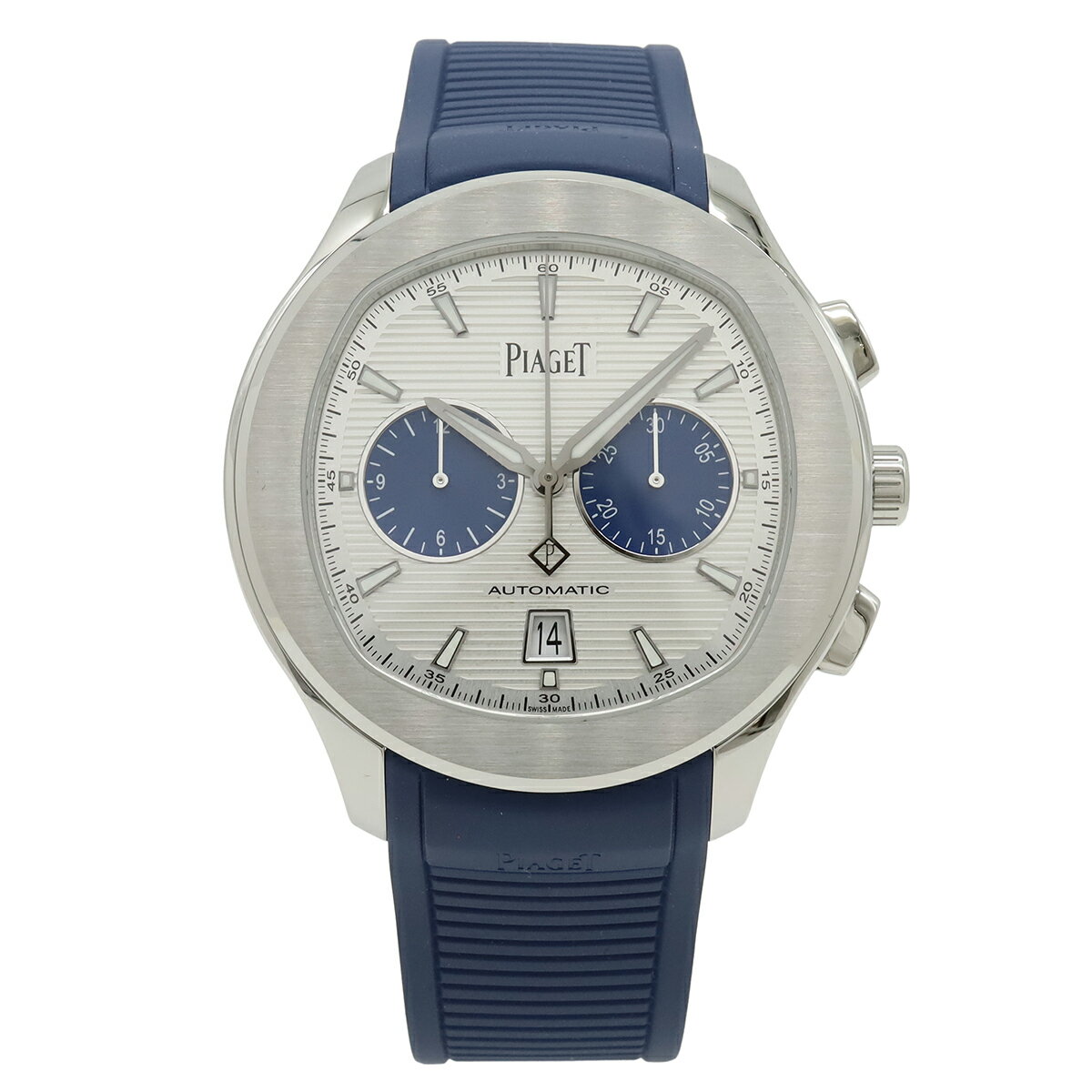 Rakuten - PIAGET ピアジェ ポロ クロノグラフ シルバー文字盤 SS ラバー 世界限定888本 メンズ AT オートマ 腕時計 G0A46013　 【中古】
