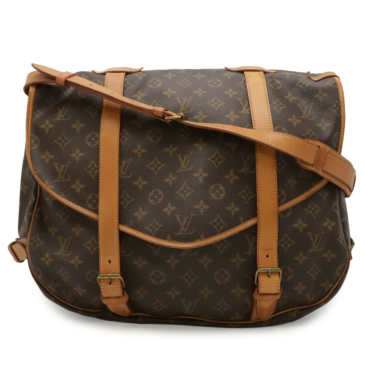 Rakuten - LOUIS VUITTON ルイ ヴィトン モノグラム ソミュール43 メッセンジャーバッグ ショルダーバッグ 斜め掛け M42252 【中古】