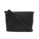 BOTTEGA VENETA ボッテガ ヴェネタ ボッテガベネタ マキシイントレチャート ショルダーバッグ メッセンジャーバッグ レザー ブラック 黒 【中古】