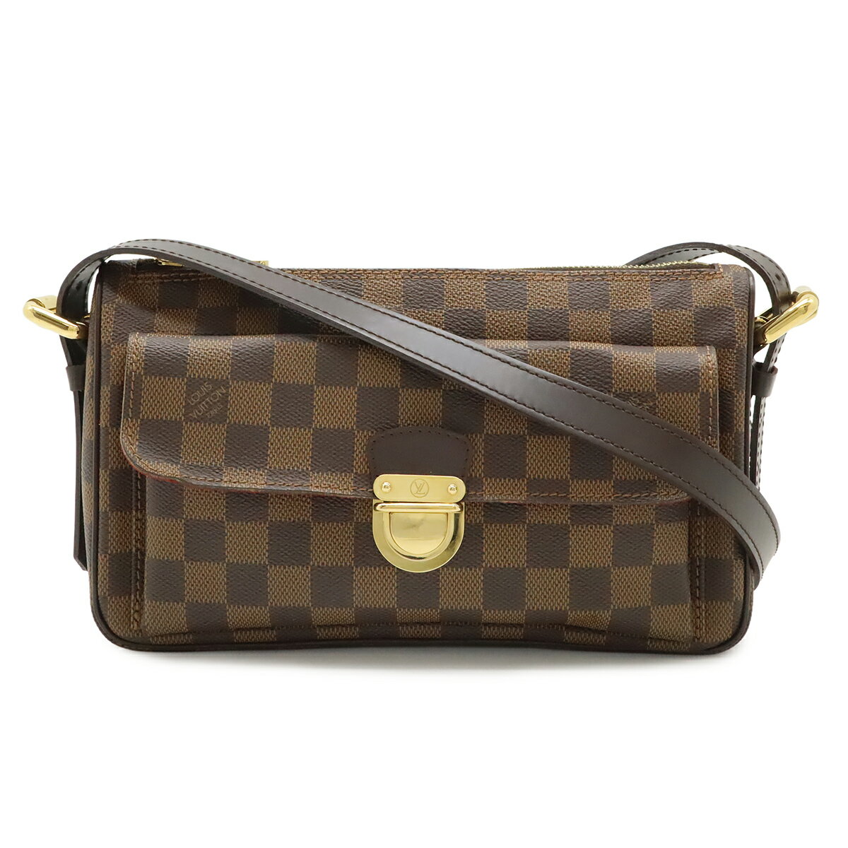 乐天商城 - LOUIS VUITTON ルイ ヴィトン ダミエ ラヴェッロGM ショルダーバッグ ロングショルダー ロングストラップ 斜め掛け N60006 【中古】