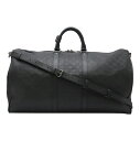 LOUIS VUITTON ルイ ヴィトン ダミエアンフィニ キーポル バンドリエール55 ボストンバッグ 2WAY ショルダーバッグ オニキス 黒 ブラック ...