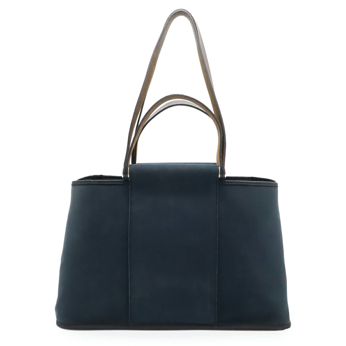 HERMES エルメス カバックエランPM トートバッグ ハンドバッグ 2WAY ショルダーバッグ 肩掛け トワルオフィシエ レザー ブラック 黒 □N刻印 【中古】