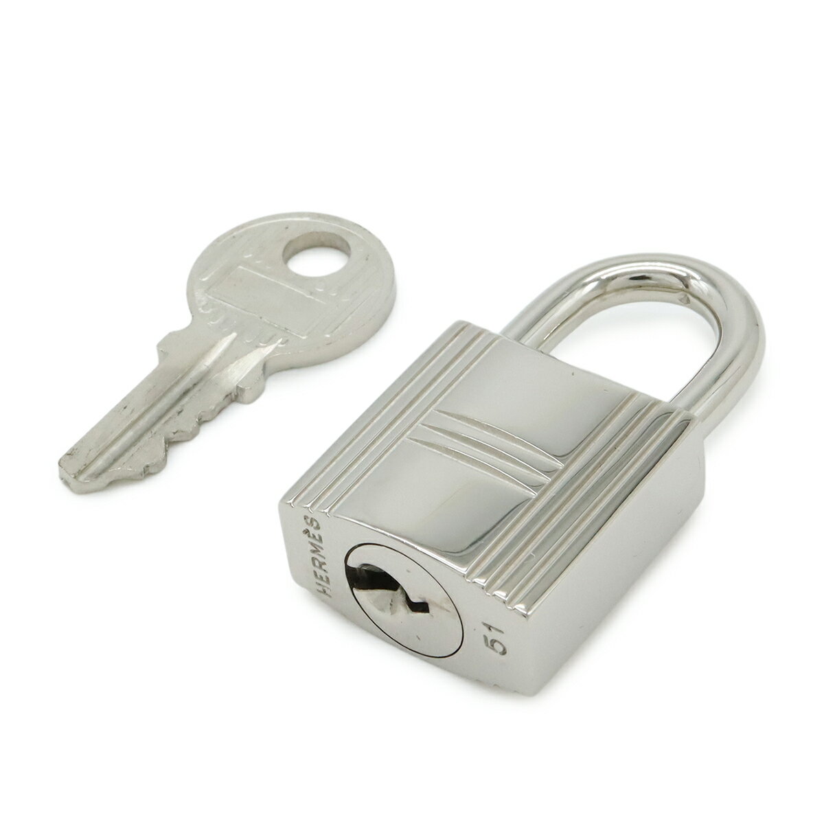 Rakuten - HERMES エルメス カデナ パドロック 南京錠 No.51 鍵 カギ キー付き メタル シルバー 【中古】