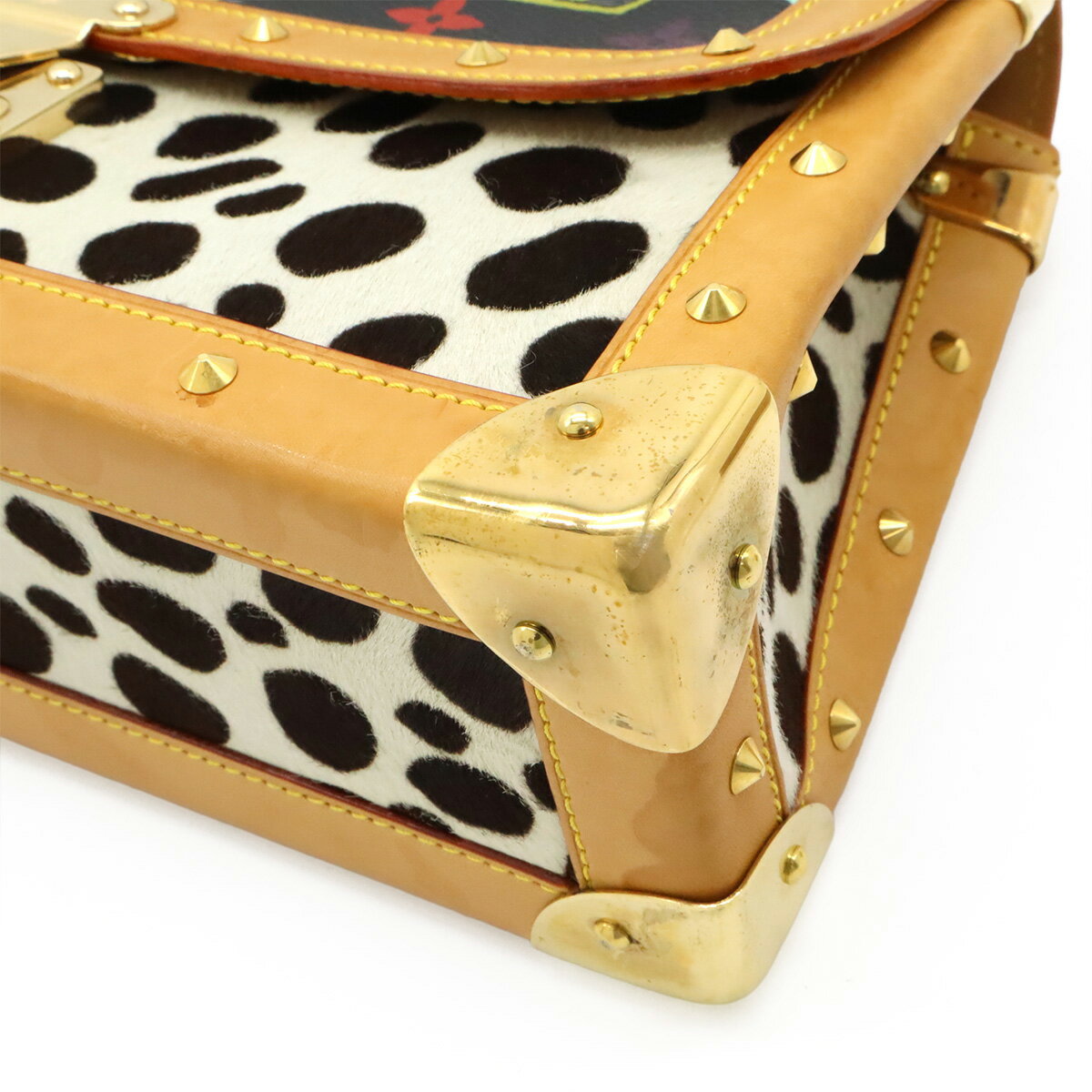 LOUIS VUITTON ルイ ヴィトン モノグラムマルチカラー サック ダルメシアン ショルダーバッグ ワンショルダー ハラコ ノワール ブラック M92825 【中古】