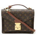 LOUIS VUITTON ルイ ヴィトン モノグラム モンソー26 セカンドバッグ クラッチバッグ ハンドバッグ 2WAY ショルダーバッグ M51187 【...